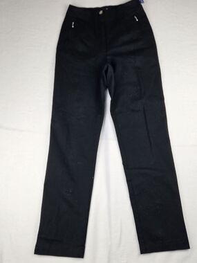 Vanilia No Waistband Black Pants Slacks Straight Leg Size EU 36 US 6
